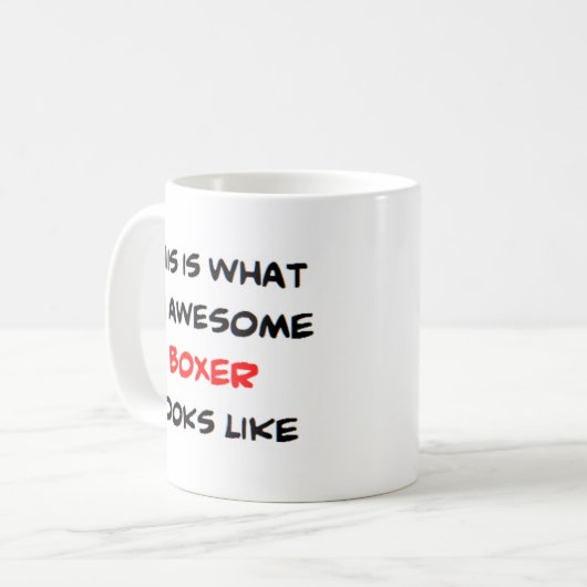 Boxer, phantastisch kaffeetasse (Vorderseite Links)