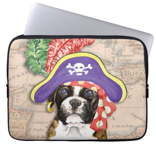 Boxer Pirate Laptopschutzhülle (Vorderseite)