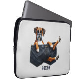 Boxer Pocket Dog Laptopschutzhülle (Vorne Rechts)