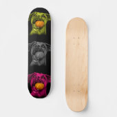 Boxer Pop Art 8173 bb Skateboard (Vorderseite)
