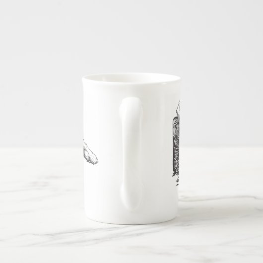 Boxer Porzellantasse (Rückseite)