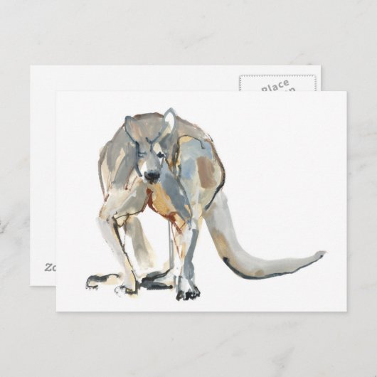 Boxer Postkarte (Vorne/Hinten)