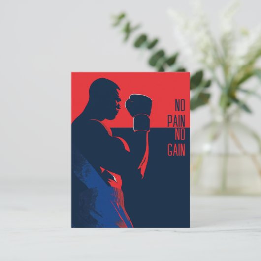 Boxer Postkarte (Stehend Vorderseite)