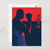 Boxer Postkarte (Vorne/Hinten)