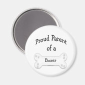 Boxer Proud Parent - Magnet (Vorderseite/Rückseite)
