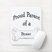 Boxer Proud Parent Mousepad (Mit Mouse)