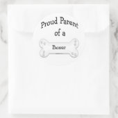 Boxer Proud Parent Sticker (Tasche)