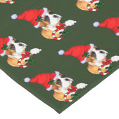 Boxer Puppy Christmas Kurzer Tischläufer (Ecke)