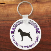 BOXER RAINBOW BRIDGE SCHLÜSSELANHÄNGER (Vorderseite)