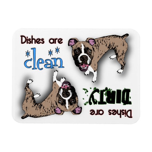 Boxer Rectangle Geschirrspülmaschine Magnet (Horizontal)