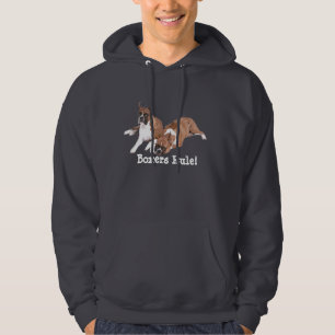 Boxer-Regel-mit Kapuze UnisexSweatshirt Hoodie