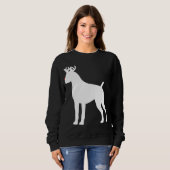 Boxer Reindeer Christmas Dog Sweatshirt (Vorne ganz)