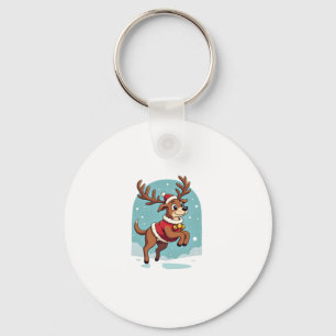 Boxer Reindeer Dash Schlüsselanhänger