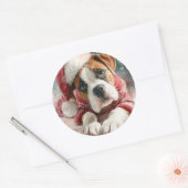 Boxer Round Round Christmas Sticker (Umschlag)