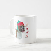 Boxer Santa Paws Kaffeetasse (Vorderseite Links)