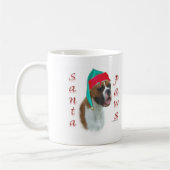 Boxer Santa Paws Kaffeetasse (Links)