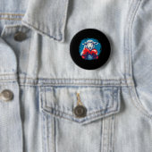 Boxer-Schaf mit Boxhandschuhen Kickboxen Lustiger Button (Beispiel)