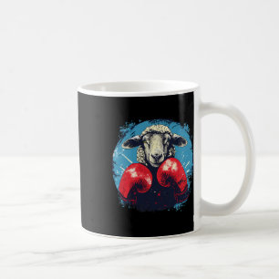 Boxer-Schaf mit Boxhandschuhen Kickboxen Lustiger Kaffeetasse