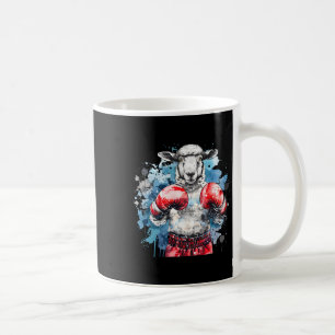 Boxer-Schaf mit Boxhandschuhen Kickboxen Lustiger Kaffeetasse