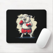Boxer-Schaf mit Boxhandschuhen Kickboxen Lustiger  Mousepad (Mit Mouse)