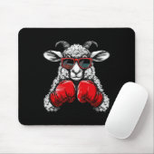 Boxer-Schaf mit Boxhandschuhen Kickboxen Lustiger Mousepad (Mit Mouse)