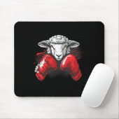 Boxer-Schaf mit Boxhandschuhen Kickboxen Lustiger Mousepad (Mit Mouse)