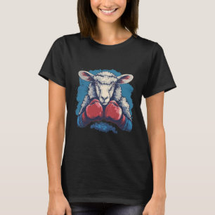Boxer-Schaf mit Boxhandschuhen Kickboxen Lustiger T-Shirt