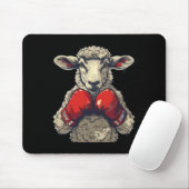 Boxer-Schaf mit Boxhandschuhen Kickboxen Lustiges  Mousepad (Mit Mouse)