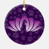 Boxer-Schmuck (Om-Logo) Keramik Ornament (Hinten)