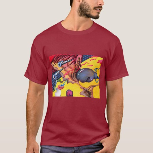 Boxer. Schockierender Treffer. T-Shirt (Vorderseite)