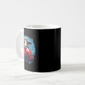 Boxer Sheep With Boxing Gloves Kickboxing Funny Bo Kaffeetasse (Vorderseite Links)