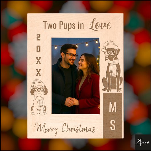 Boxer Shih Tzu Christmas Sunglasses Scarf Geätzte Rahmen