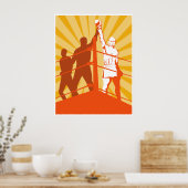 Boxer-Sieger-Meisterposter Poster (Küche)