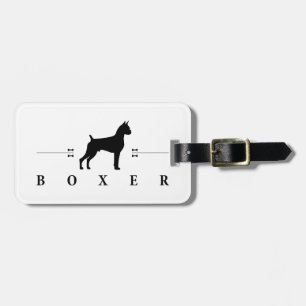 Boxer-Silhouette -2- Gepäckanhänger
