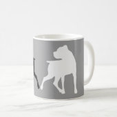 Boxer-Silhouette-Duo-Kaffee-Tasse Kaffeetasse (VorderseiteRechts)
