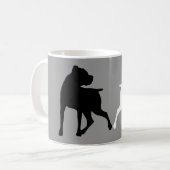Boxer-Silhouette-Duo-Kaffee-Tasse Kaffeetasse (Vorderseite Links)
