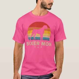Boxer Silhouette Sunset Boxer Mama T-Shirt