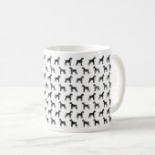 Boxer Sketch Design-Tasse Kaffeetasse (VorderseiteRechts)