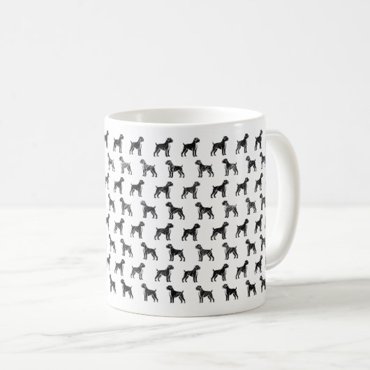 Boxer Sketch Design-Tasse Kaffeetasse (VorderseiteRechts)