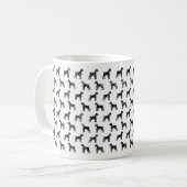 Boxer Sketch Design-Tasse Kaffeetasse (Vorderseite Links)