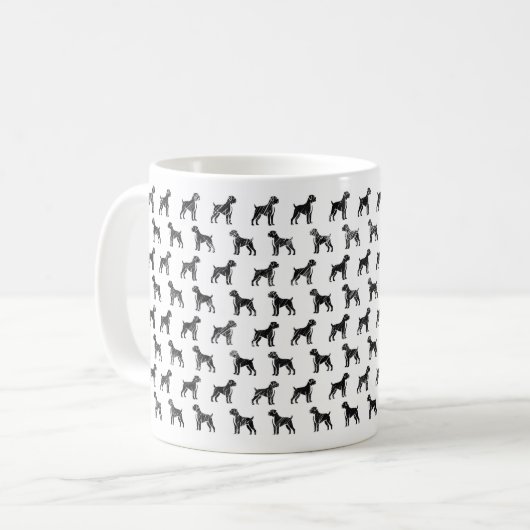 Boxer Sketch Design-Tasse Kaffeetasse (Vorderseite Links)