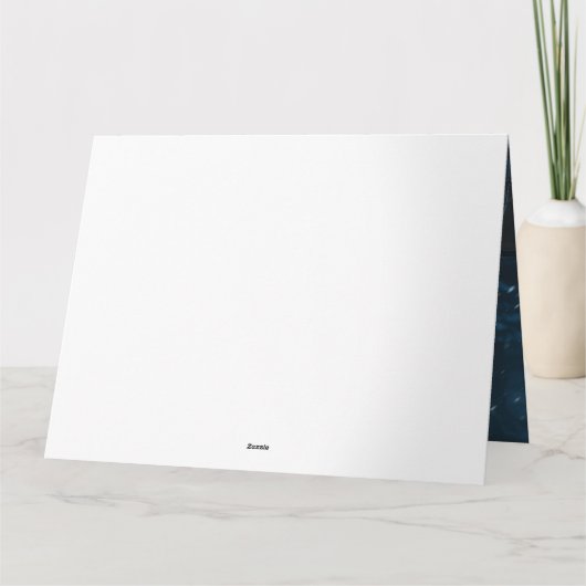 Boxer Snowy Sleigh Weihnachtsdekor Karte (Rückseite)