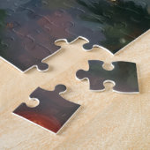 Boxer spielt mit Weihnachten Puzzle (Seite)