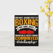 Boxer Sport Coach Trainee Boxer Ring Gloves Karte (Gelbe Blume)