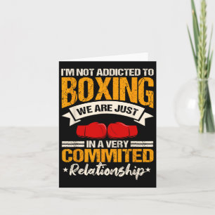 Boxer Sport Coach Trainee Boxer Ring Gloves Karte
