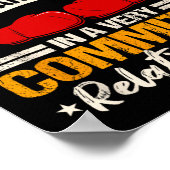 Boxer Sport Coach Trainee Boxer Ring Gloves Poster (Ecke)