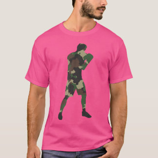 Boxer Sportkämpfer Boxer Camouflage Kunst T-Shirt