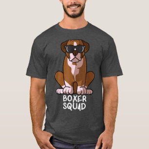 Boxer Squad Mama Hund Vater Sonnenbrille T - Shirt