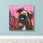 Boxer Stretched Leinwand (Insitu (Holzboden))