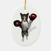 Boxer Tabby Keramik Ornament (Vorne)